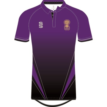 CHESHIRE CRICKET BOARD SUBLIMATED POLO SHIRT Short Sleeve-Purple