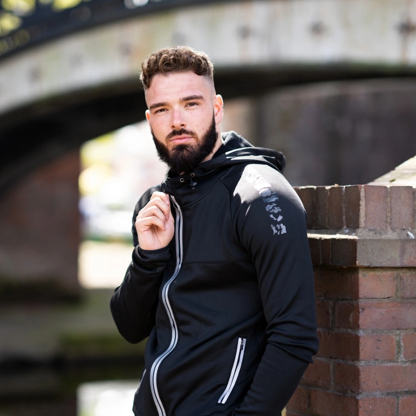 Cheshire County - Dual Full Zip Hoody : Black