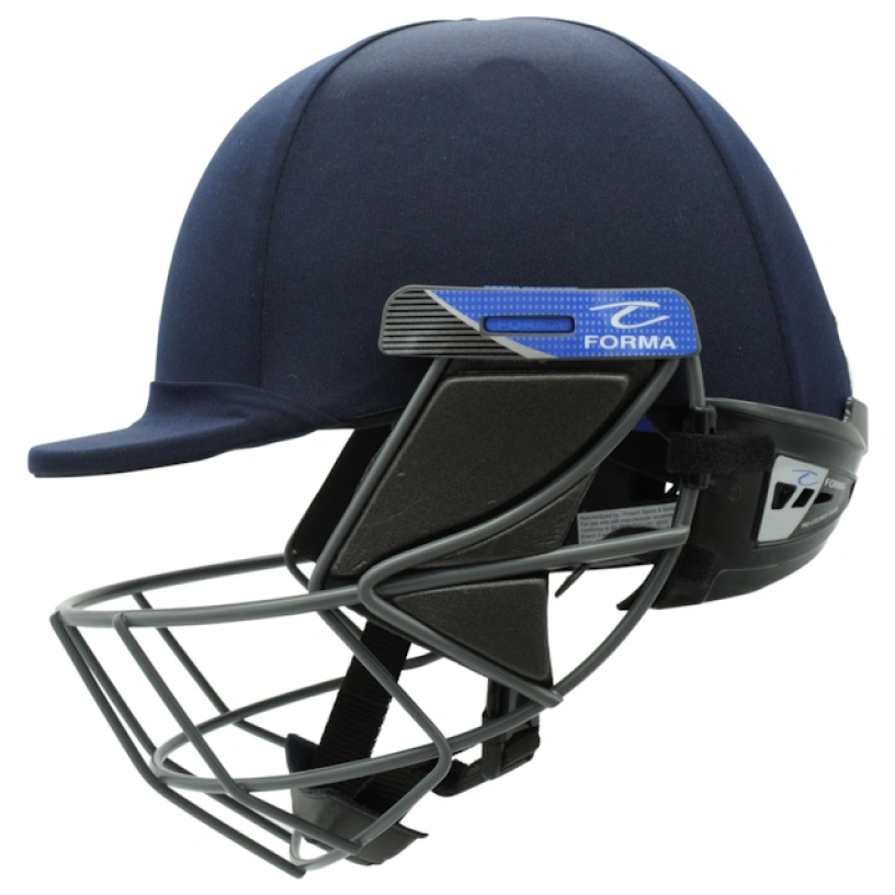 Cheshire Forma Cricket Helmet - Pro Axis- Titanium Grill - Navy