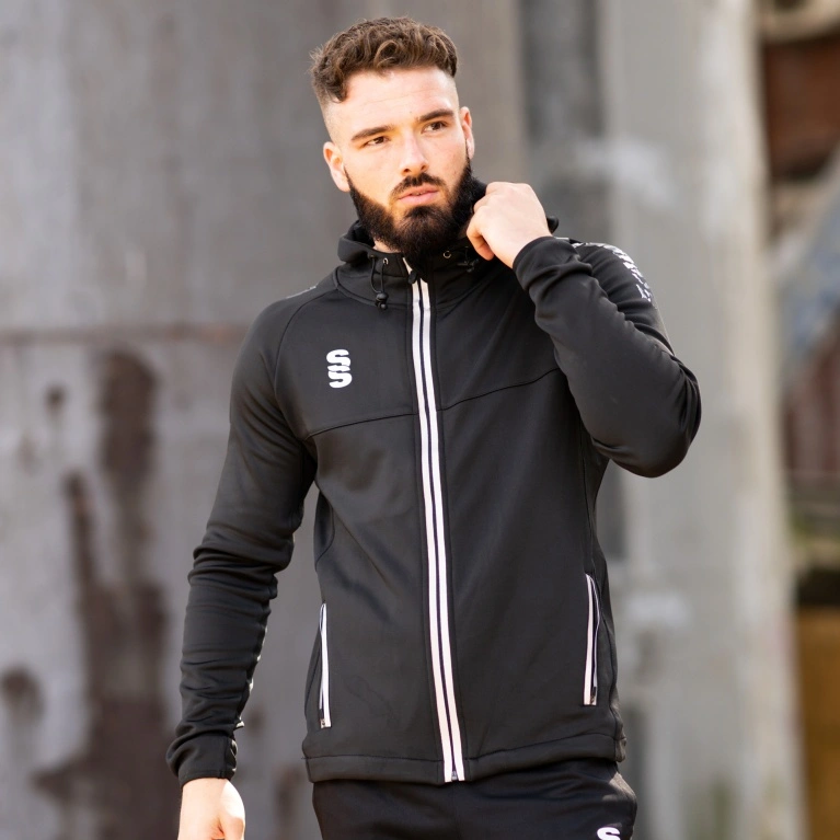 Cheshire County - Dual Full Zip Hoody : Black