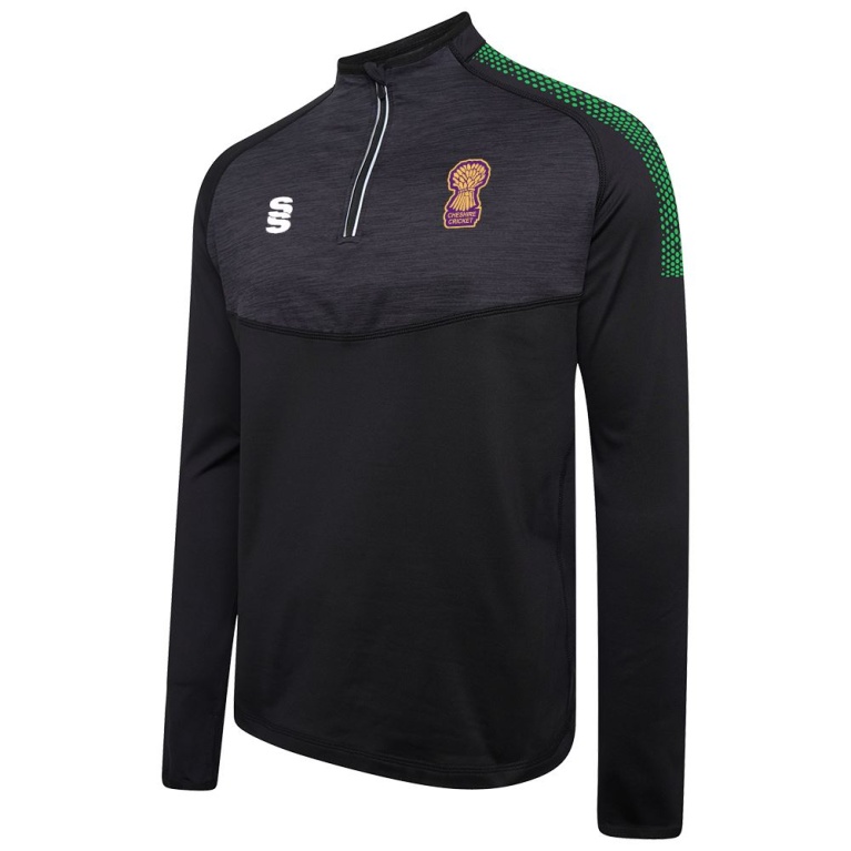 Cheshire Pumas - 1/4 Zip Dual Performance Top :  Black