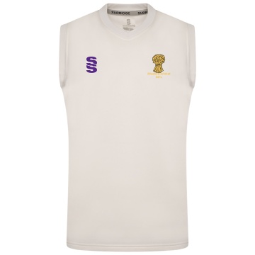 Cheshire 50s - Blast Sleeveless Cricket Sweater - Ivory
