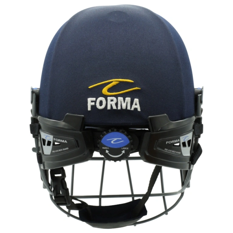 Cheshire Forma Cricket Helmet - Pro Axis- Titanium Grill - Navy